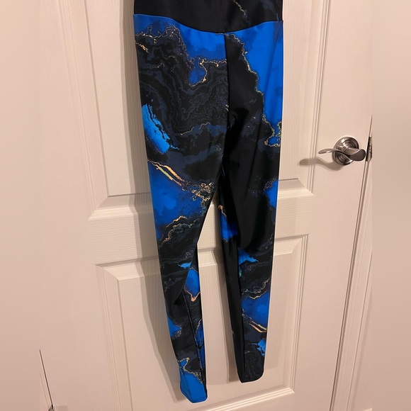 Free People Movement + Onzie Blue & Gold Bodysuit Small/Medium - Picture 5 of 9